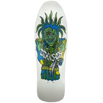 Vision - Joe Johnson Groovy Guru White 9.5 Reissue Skateboard Deck.