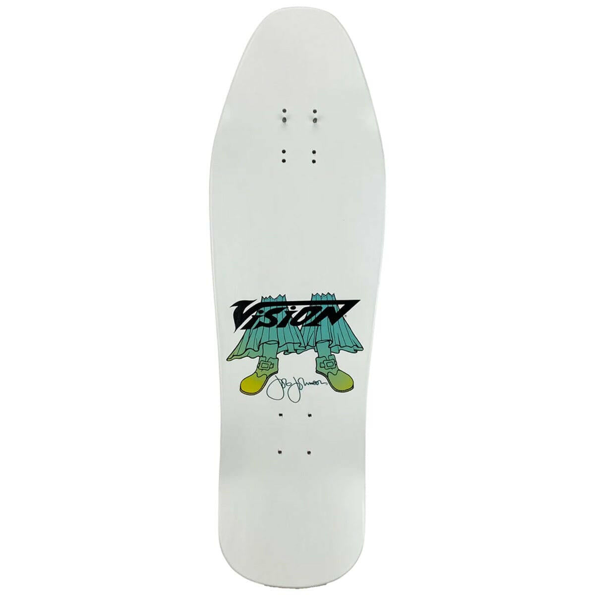 Vision - Joe Johnson Groovy Guru White 9.5 Reissue Skateboard Deck.