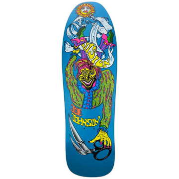 Vision - Joe Johnson Scissors Blue 9.5 Reissue Skateboard Deck.