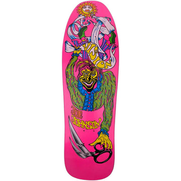 Vision - Joe Johnson Scissors Pink 9.5 Reissue Skateboard Deck.