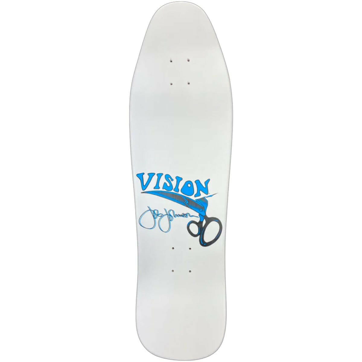 Vision - Joe Johnson Scissors White 9.5 Reissue Skateboard Deck.