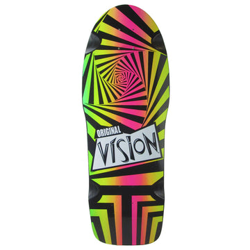 Vision - Original Black/Fade 10.0 Reissue Skateboard Deck.