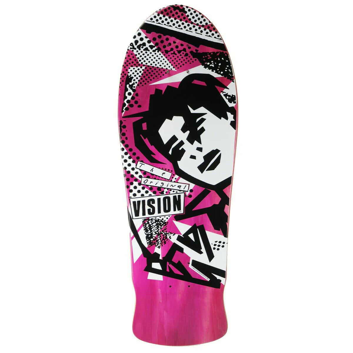 Vision - Original MG Pink 10.0 Reissue Skateboard Deck.