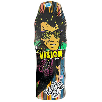 Vision - Psycho Stick Swirl 10.0 Reissue Skateboard Deck.