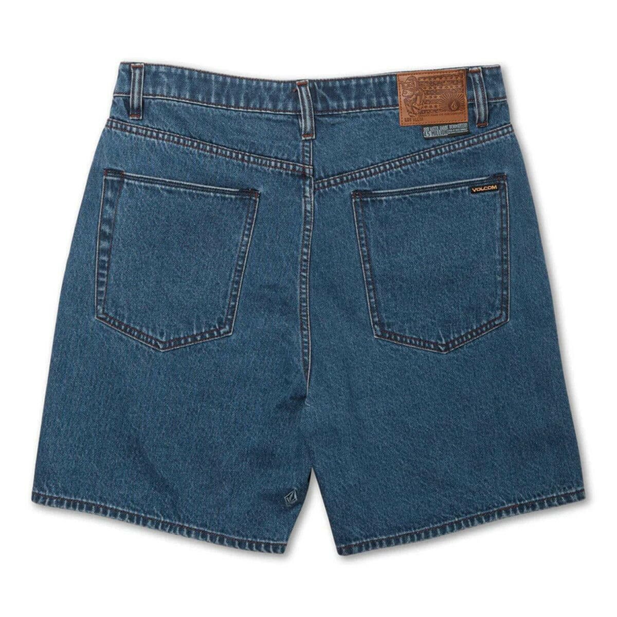 Volcom - Billow Denim Shorts Oliver Mid Blue.