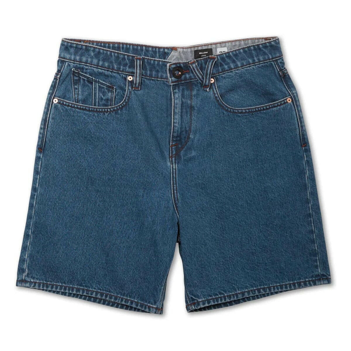 Volcom - Billow Denim Shorts Oliver Mid Blue.