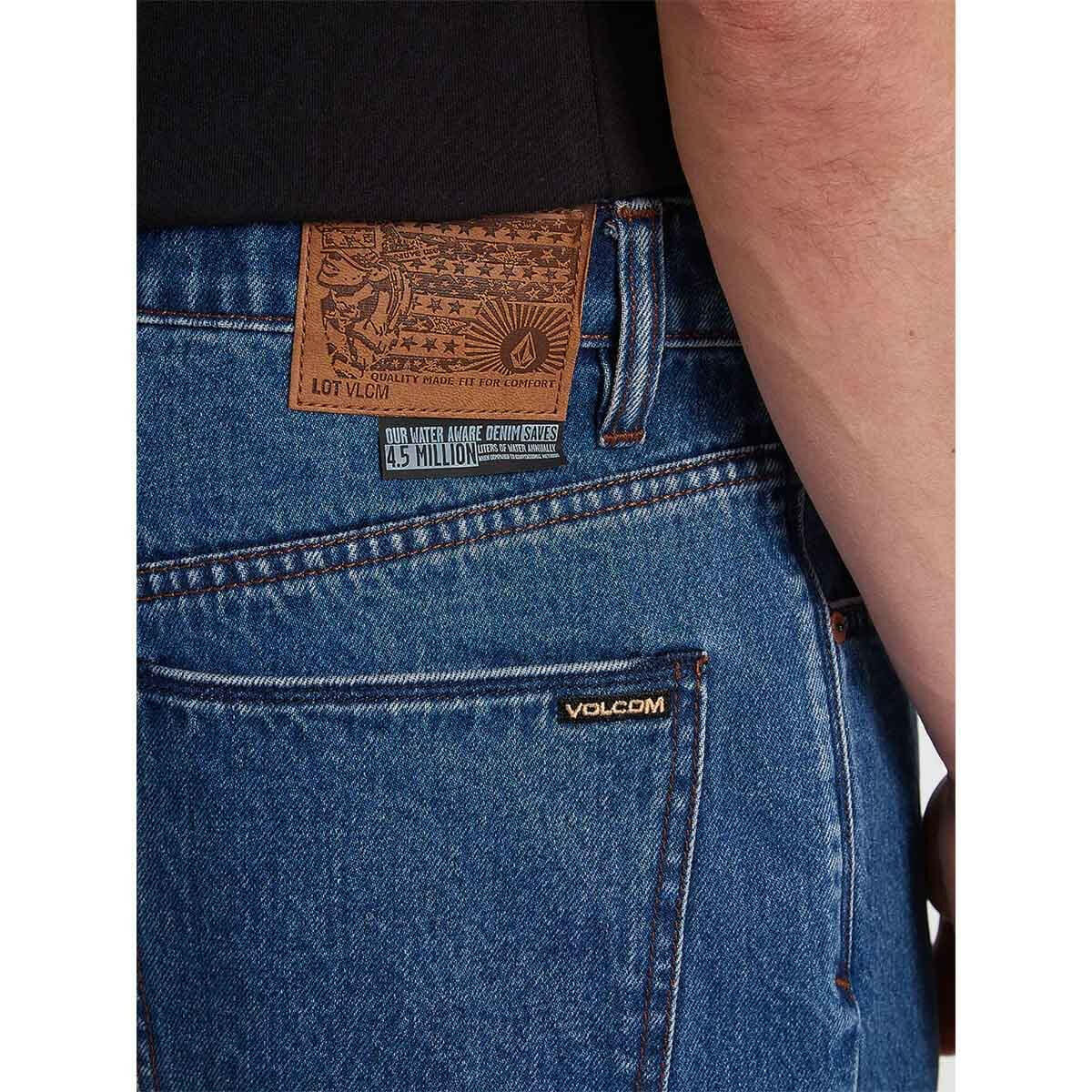 Volcom - Billow Denim Shorts Oliver Mid Blue.