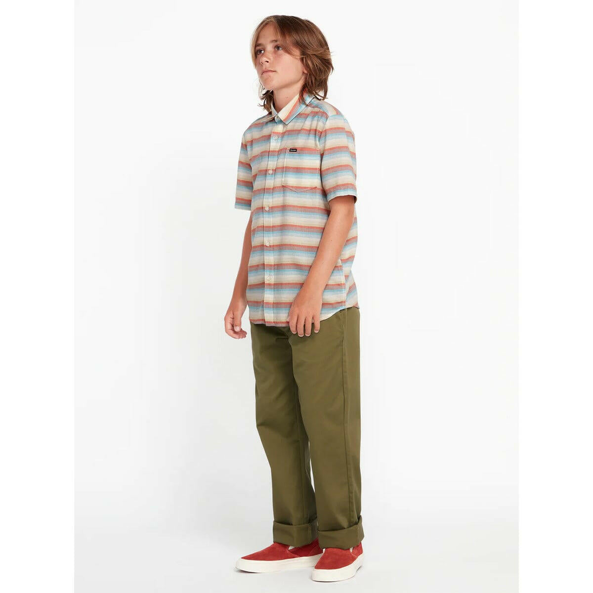 Volcom - Frickin Regular Stretch Youth Pants Old Mill.