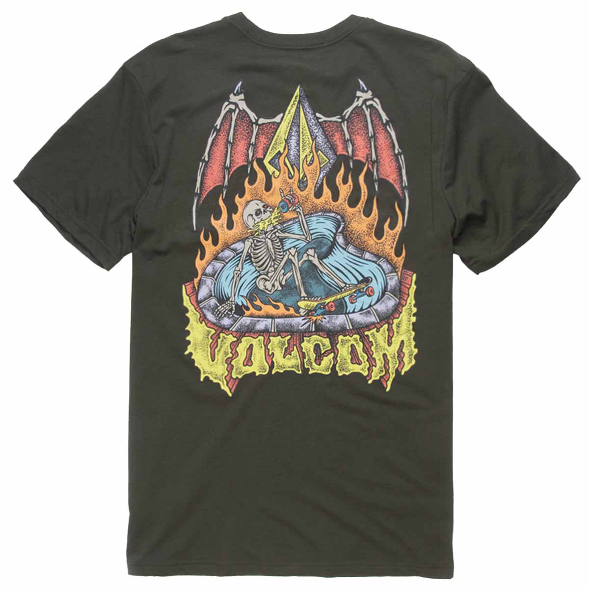 Volcom - Hessian Youth Tee Black Back