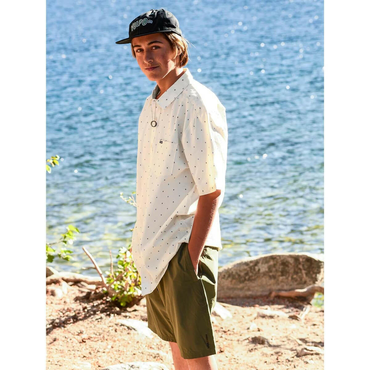 Volcom - Hone Stone Woven Shirt Off White.