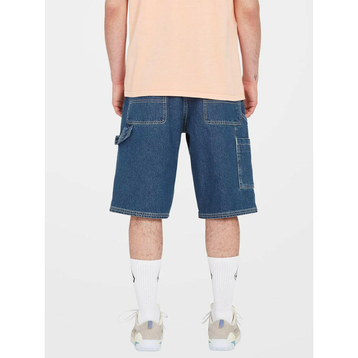 Volcom - Labored Denim Utility Shorts Indigo Ridge Wash.