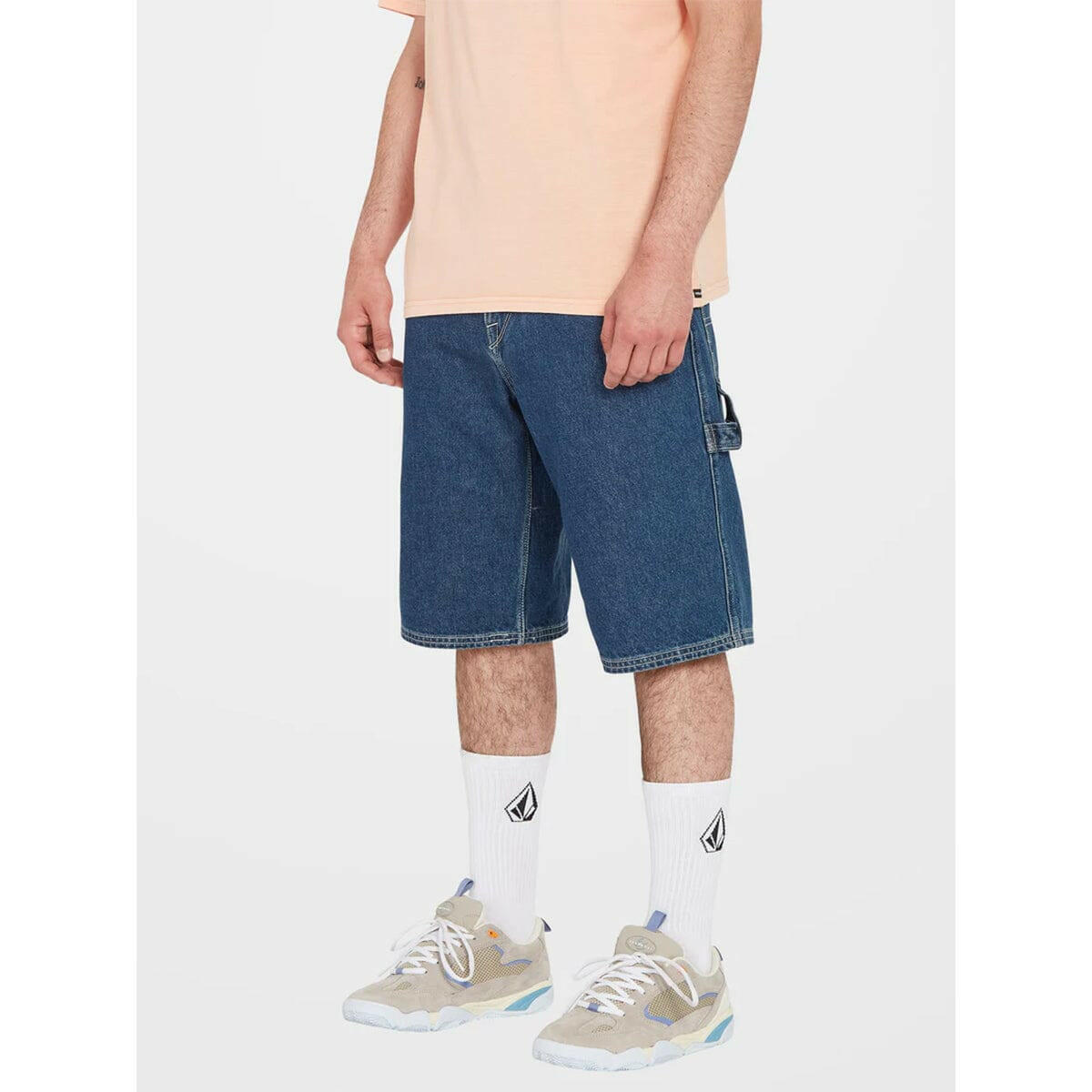 Volcom - Labored Denim Utility Shorts Indigo Ridge Wash.