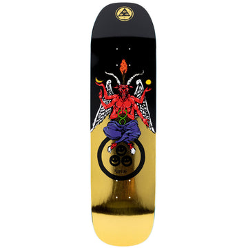 Welcome - Bapholit on Stonecipher Black/Gold 8.6 Skateboard Deck.