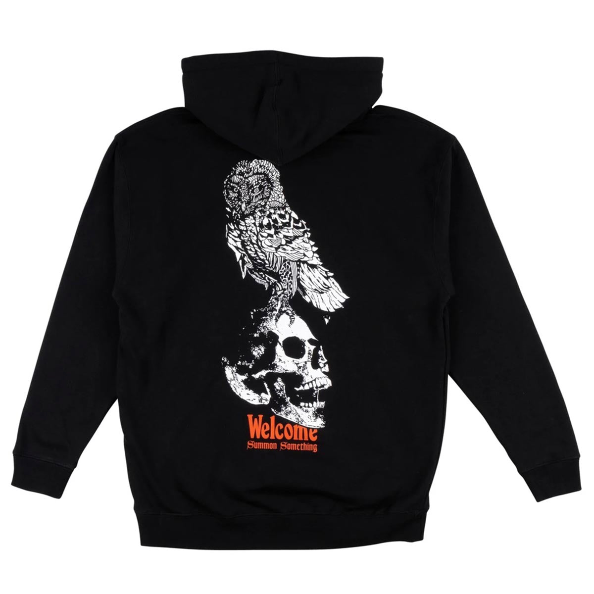 Welcome - Bird Brain Hoodie Black Back