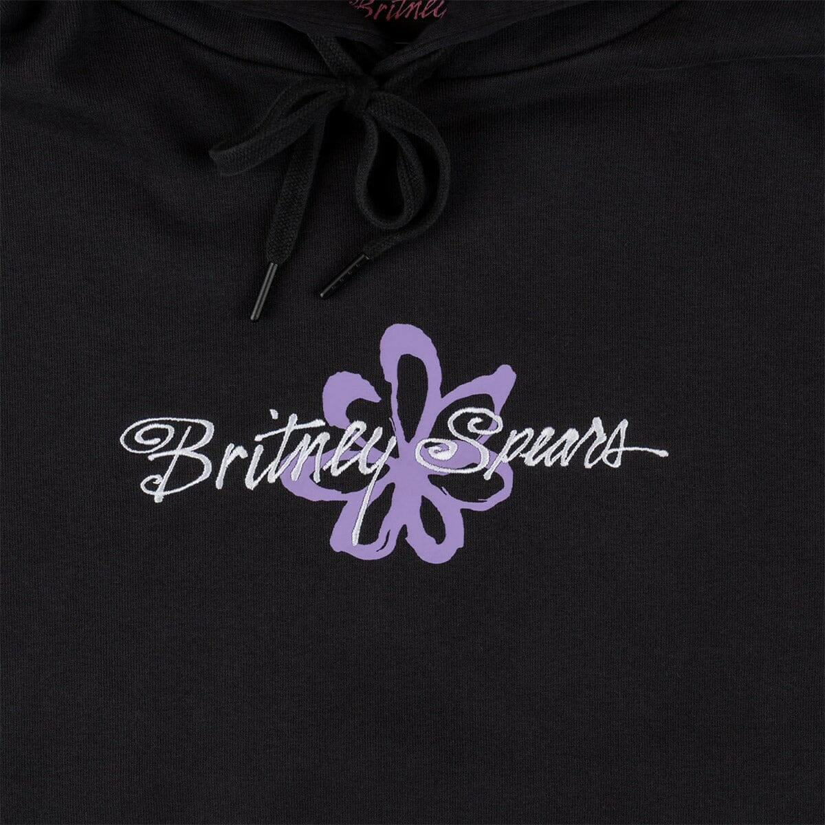 Welcome - Britney Spears Flower Pigment-Dyed Hoodie Black.