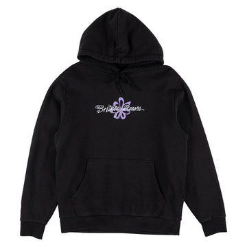 Welcome - Britney Spears Flower Pigment-Dyed Hoodie Black.