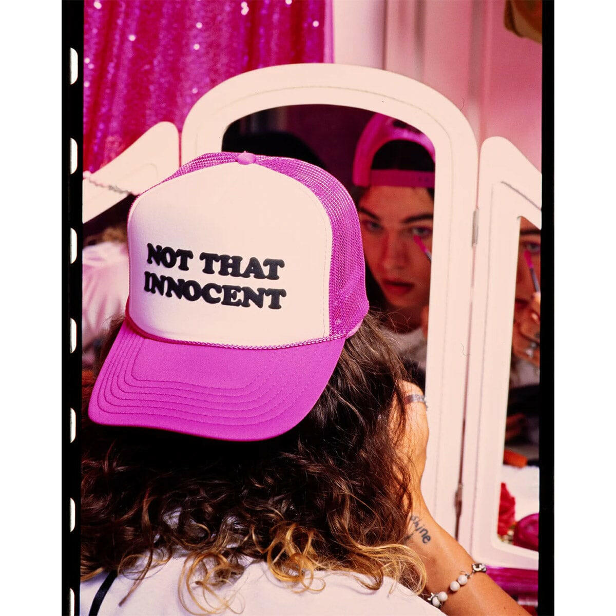 Welcome - Britney Spears Innocent Trucker Hat Pink.