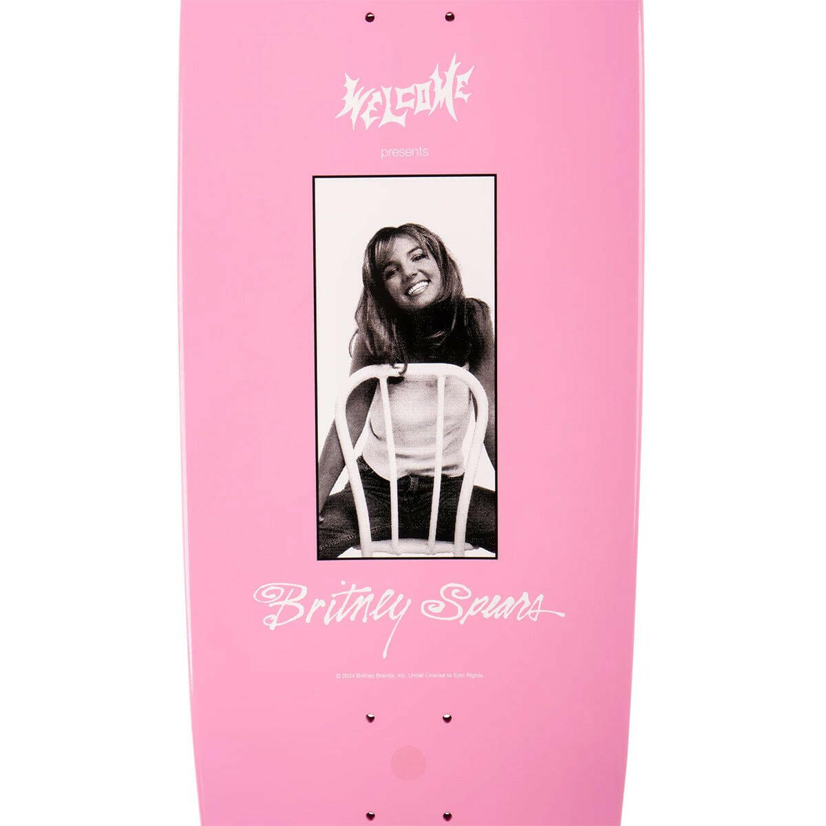 Welcome - Britney Spears Baby One More Time on Boline 2 9.5 Skateboard Deck.