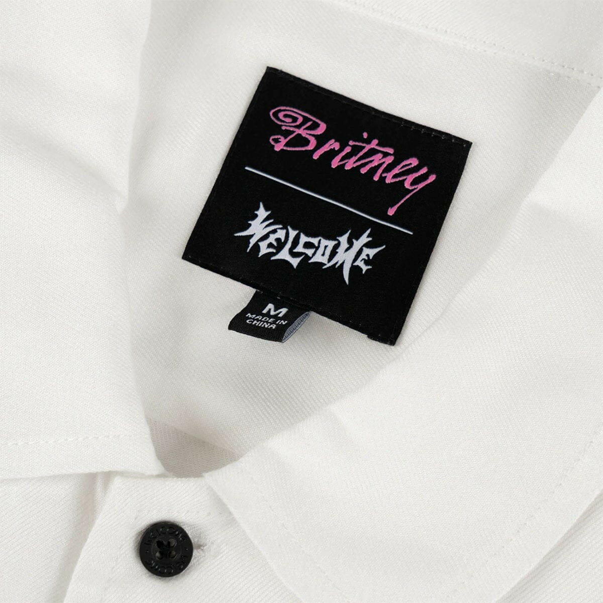 Welcome - Britney Spears Rayon Photo Shirt White.