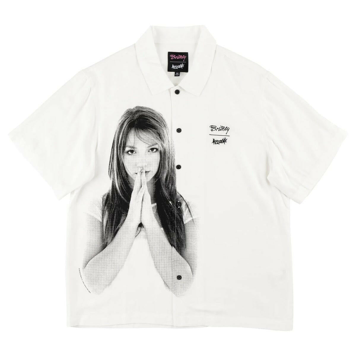 Welcome - Britney Spears Rayon Photo Shirt White.