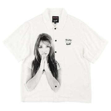 Welcome - Britney Spears Rayon Photo Shirt White.