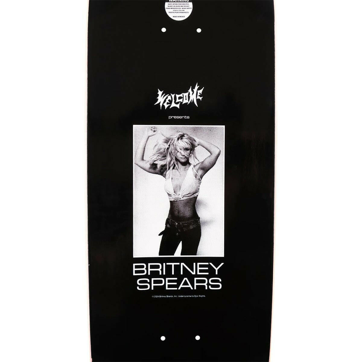 Welcome - Britney Spears Snake on Son of Boline 2 8.8 Skateboard Deck.