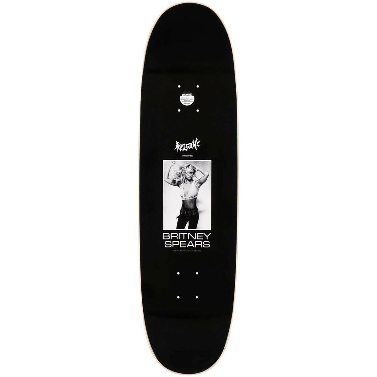 Welcome - Britney Spears Snake on Son of Boline 2 8.8 Skateboard Deck.