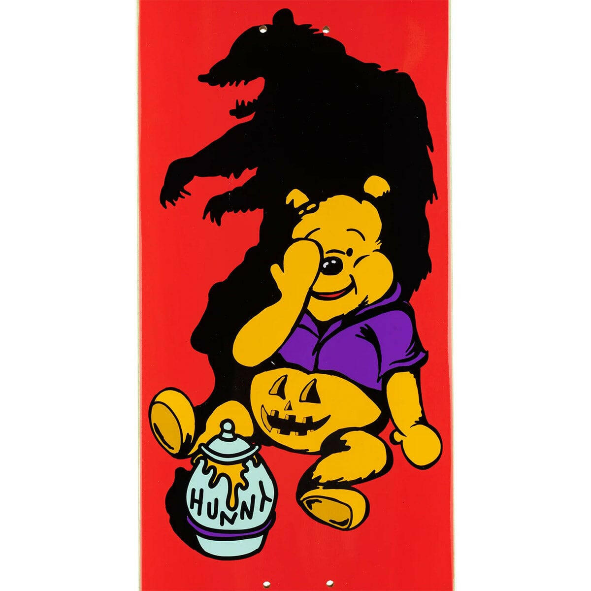 Welcome - Hunny on Evil Twin 8.25 Skateboard Deck.
