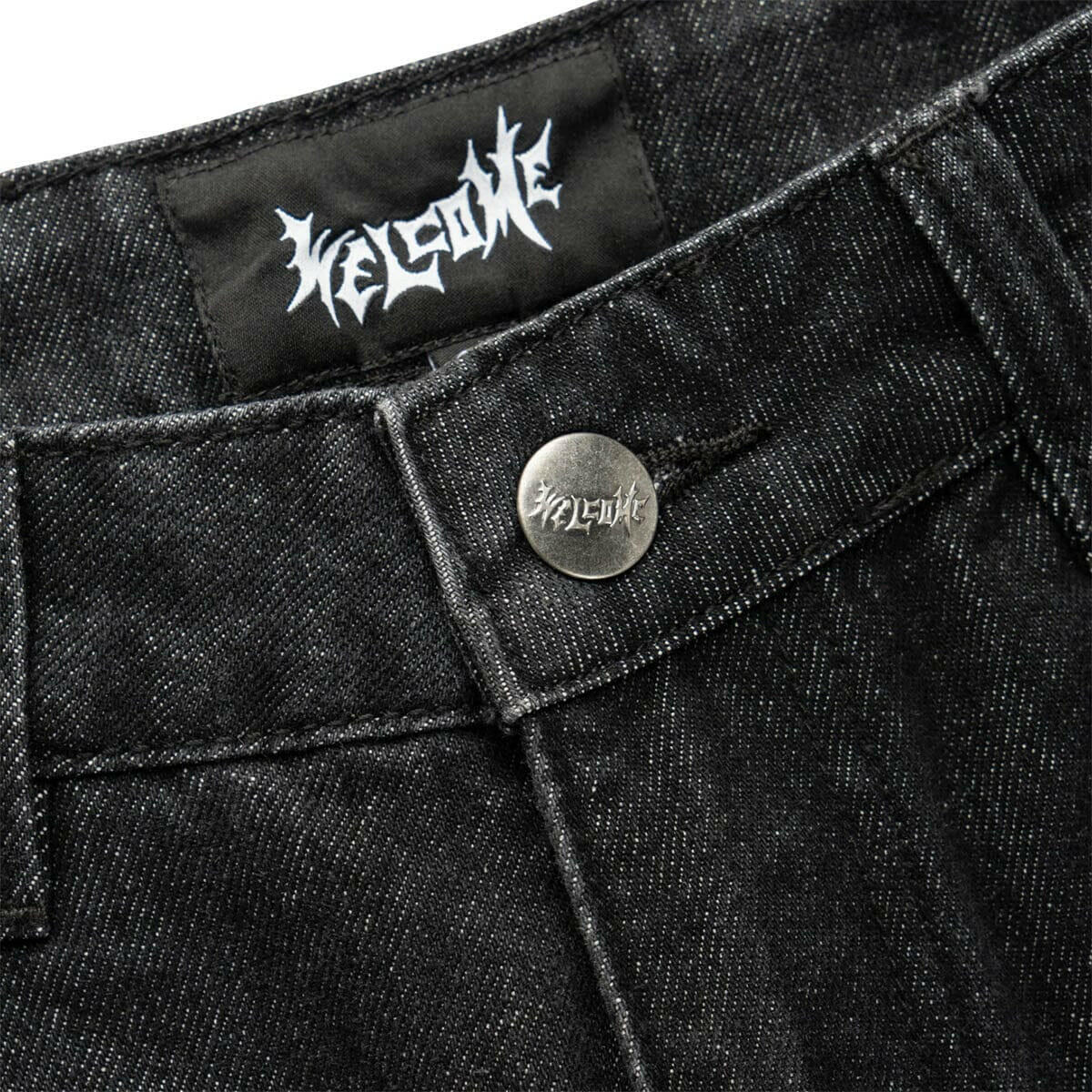 Welcome - Immortal Loose Straight Denim Washed Black.