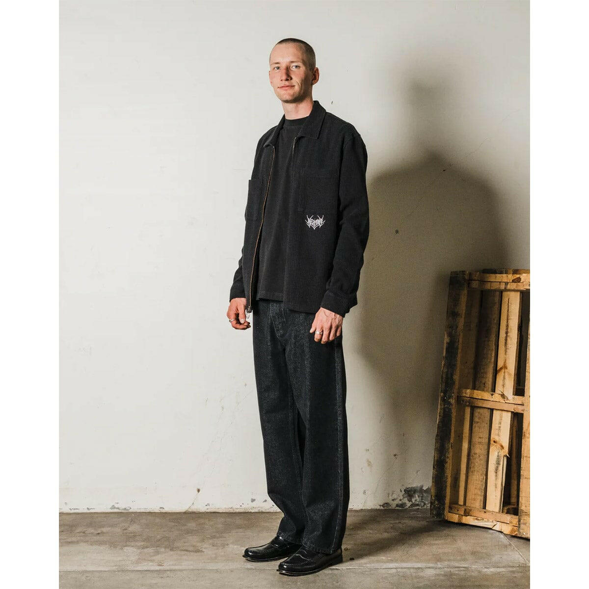 Welcome - Immortal Loose Straight Denim Washed Black.