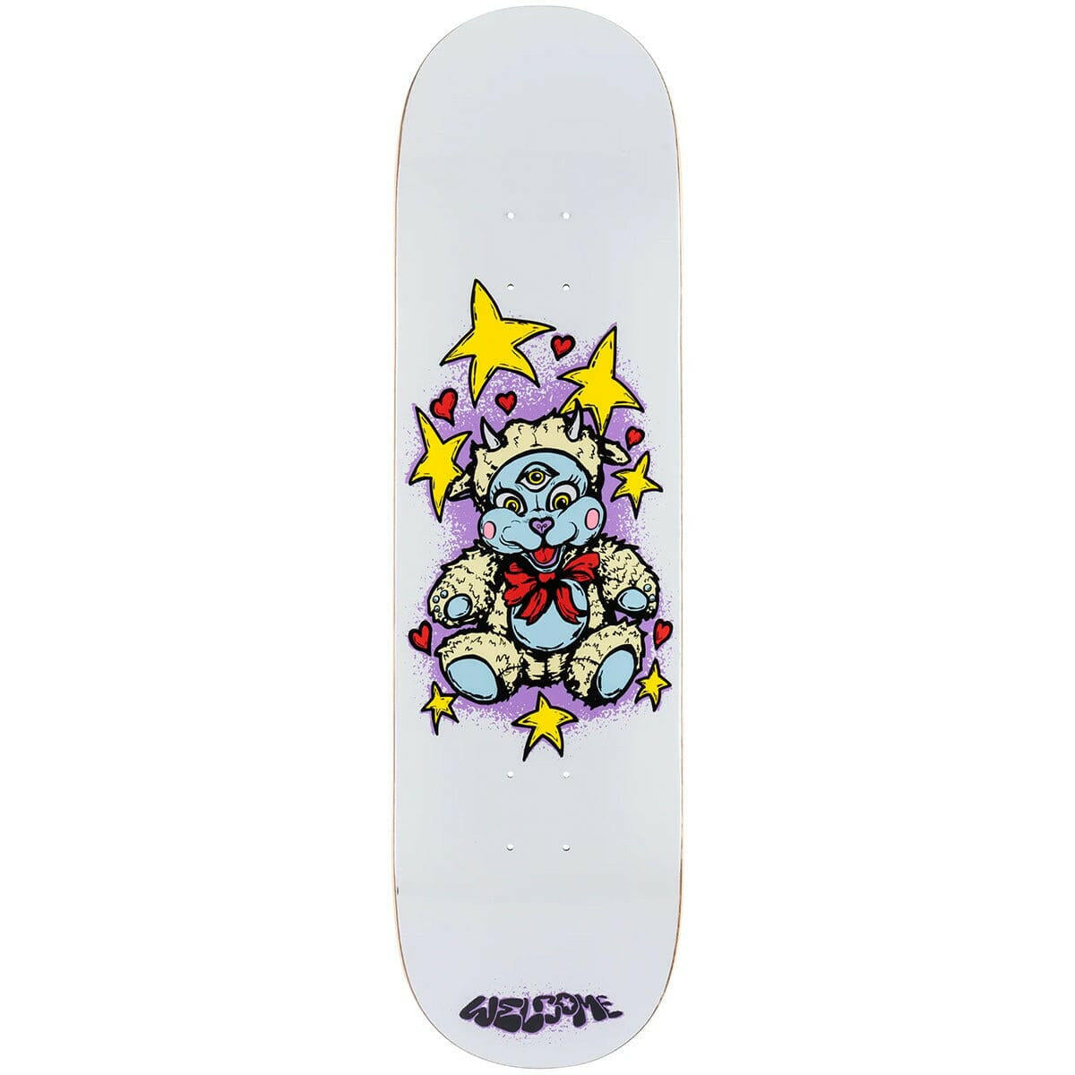 Welcome - Lamby on Evil Twin 8.5 Skateboard Deck.