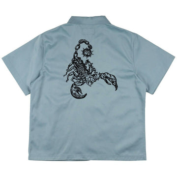 Welcome - Mace Embroidered Twill Work Shirt Slate.