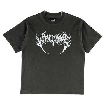 Welcome - Mask Overprint Knit Black/White.