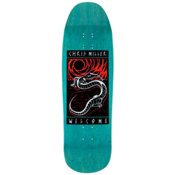 Welcome - Chris Miller Lizard on Gaia 9.6 Skateboard Deck.
