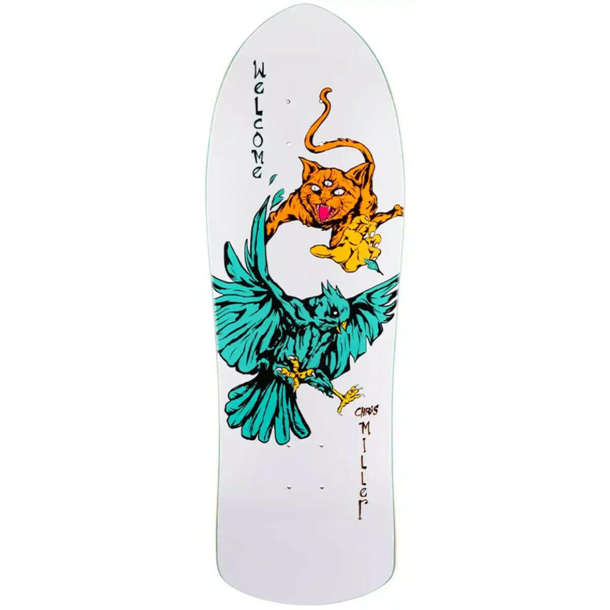 Welcome - Chris Miller Prequel on Crossone 10.0 Skateboard Deck.