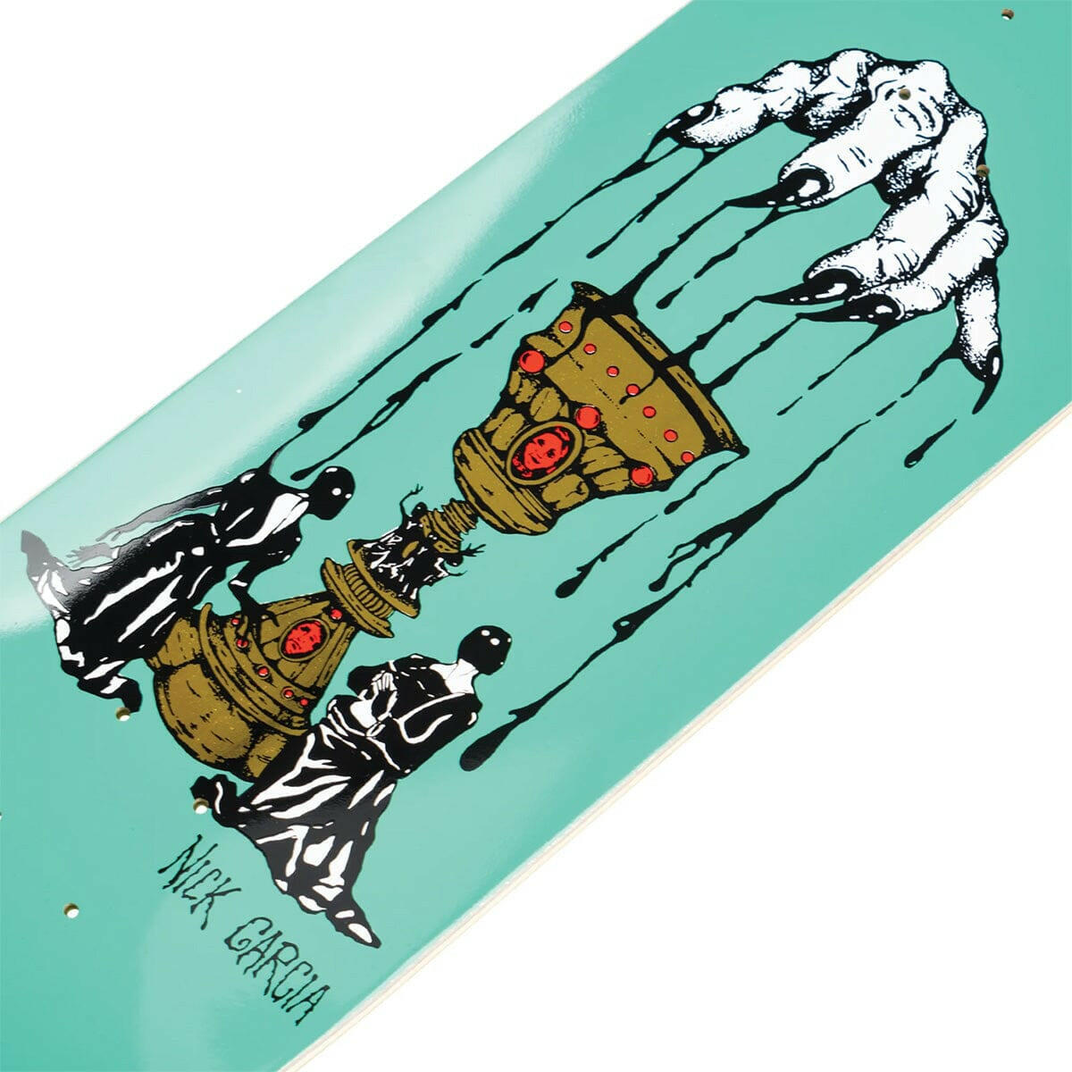 Welcome - Nick Garcia Chalice Teal 8.38 Skateboard Deck.