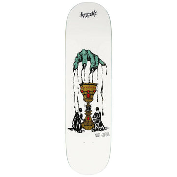 Welcome - Nick Garcia Chalice White 8.38 Skateboard Deck.