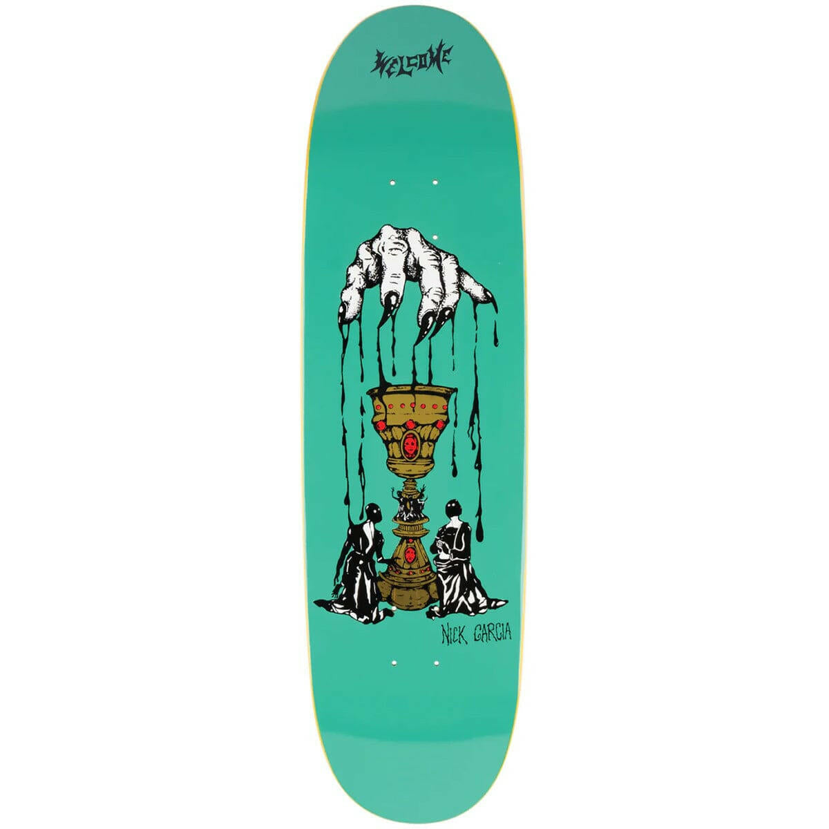 Welcome - Nick Garcia Chalice Son of Boline Teal 8.8 Skateboard Deck.