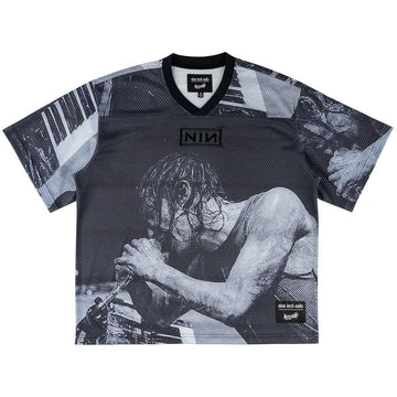 Welcome - X Nine Inch Nails Closer Mesh Football Jersey.