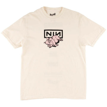 Welcome - X Nine Inch Nails Piggy Tee Bone.