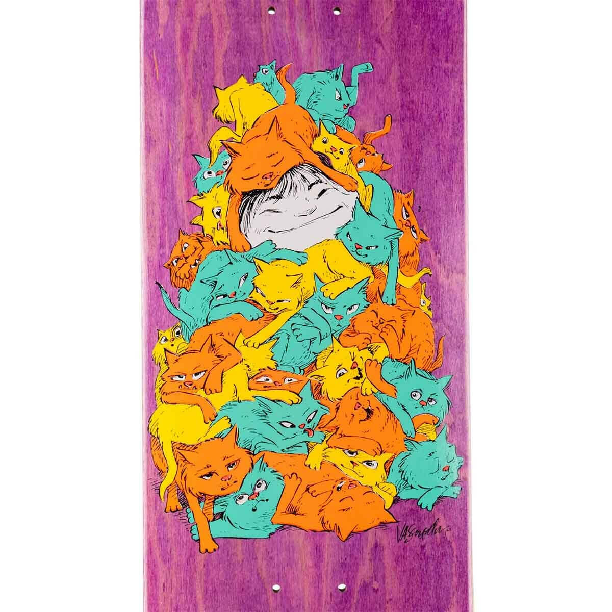 Welcome - Nora Vasconcellos Purr Pile 8.25 Skateboard Deck.