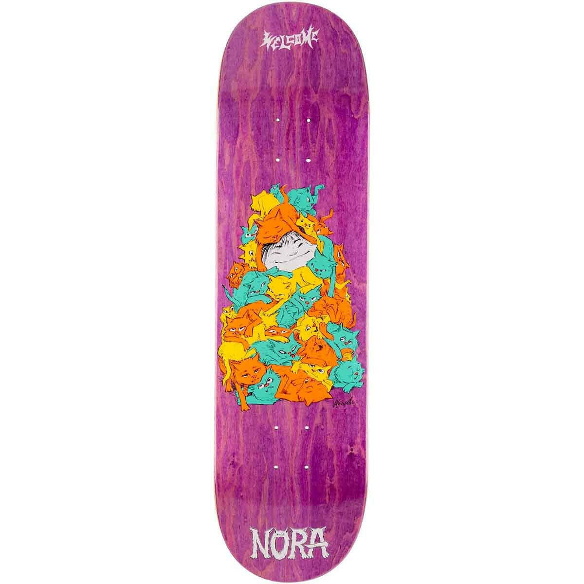 Welcome - Nora Vasconcellos Purr Pile 8.25 Skateboard Deck.
