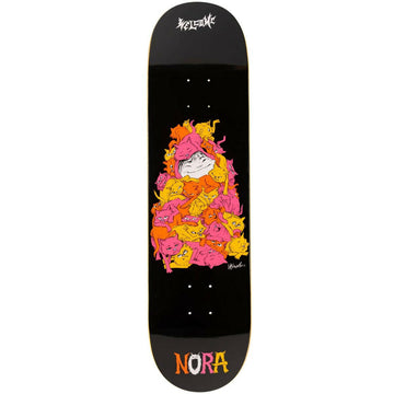 Welcome - Nora Vasconcellos Purr Pile Black 8.25 Skateboard Deck.