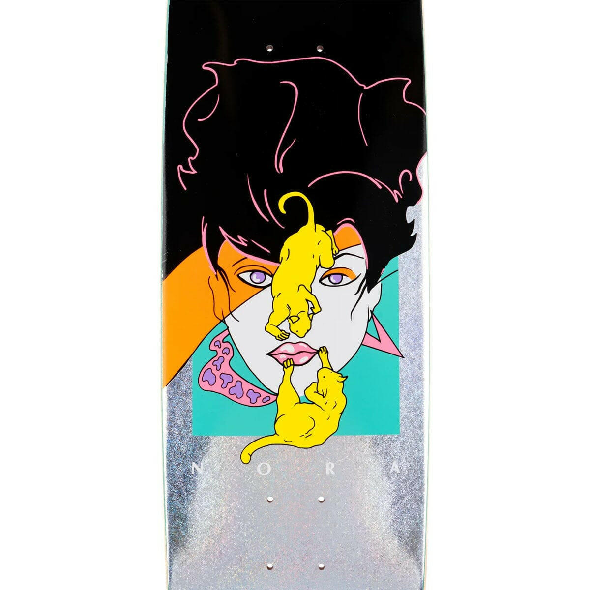 Welcome - Nora Vasconcellos Special Effects on Sphynx 8.8 Skateboard Deck.