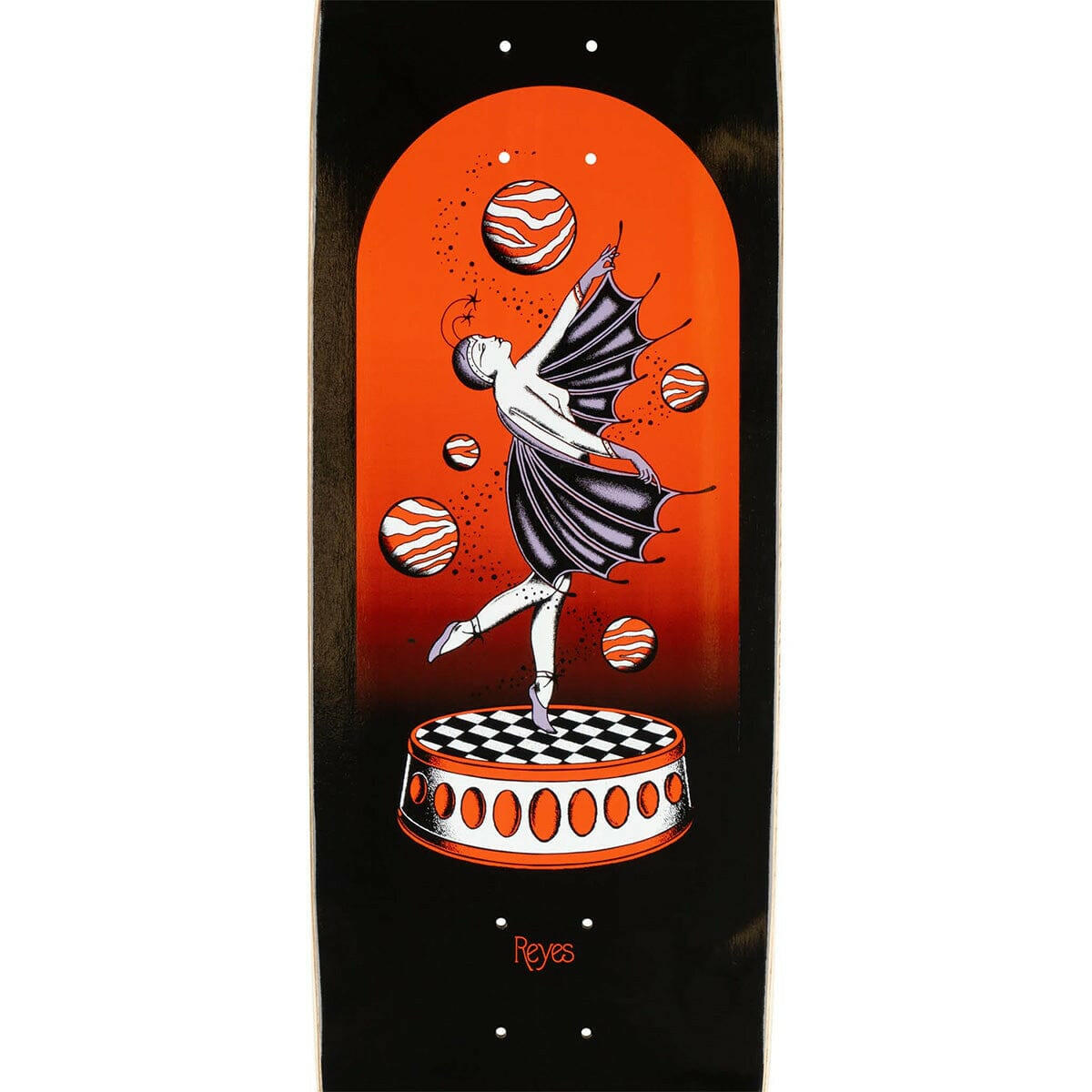 Welcome - Ryan Reyes Dancer on Baculus 2 Black 9.0 Skateboard Deck.