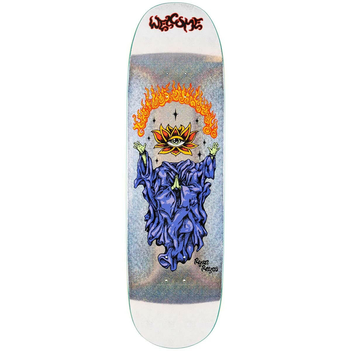 Welcome - Ryan Reyes Rebirth on Baculus 2 Prism 9.0 Skateboard Deck.