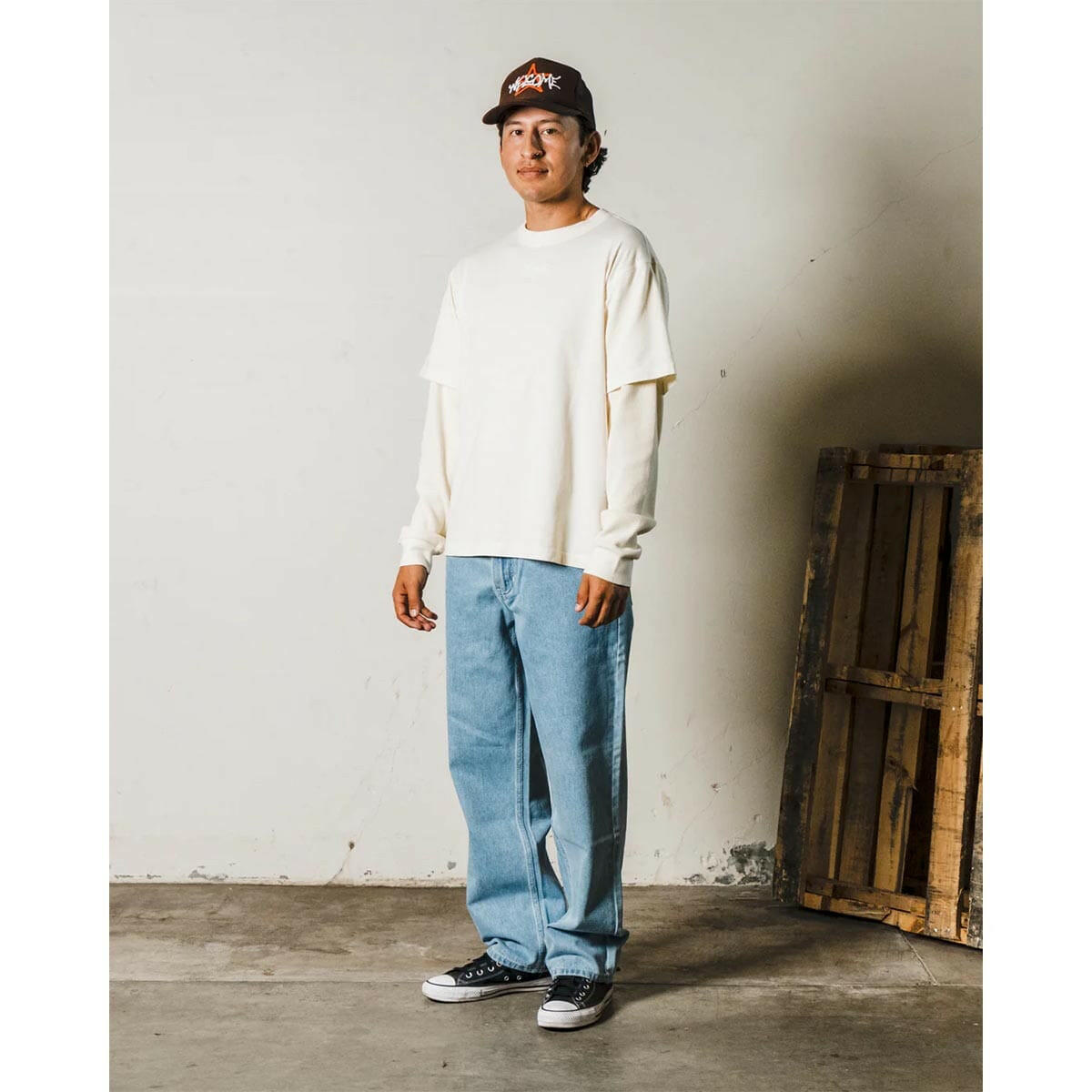 Welcome - Shard Layered L/S Knit Bone.