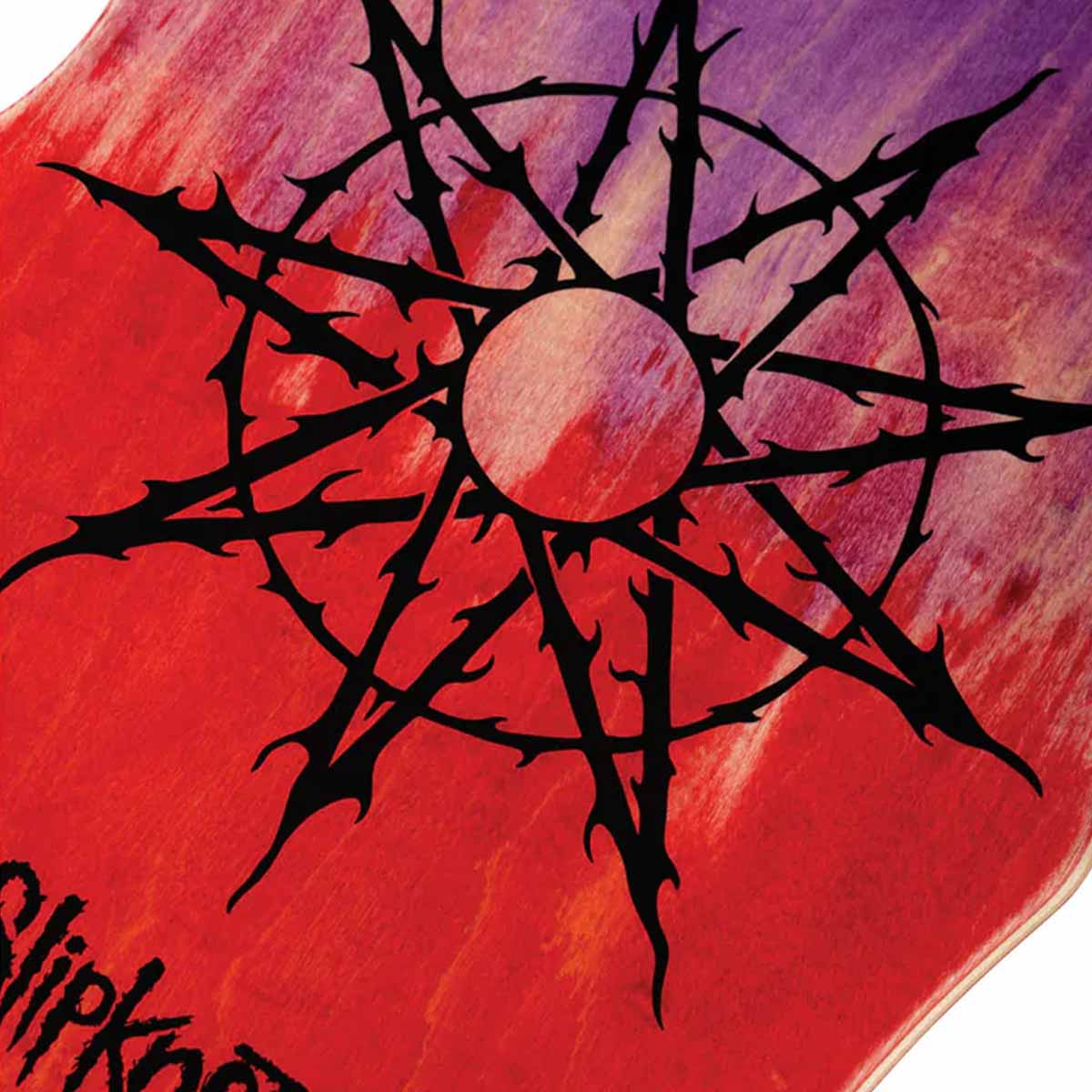Welcome Slipknot Tribal S on Widow 10.0 Skateboard Deck Top Detail