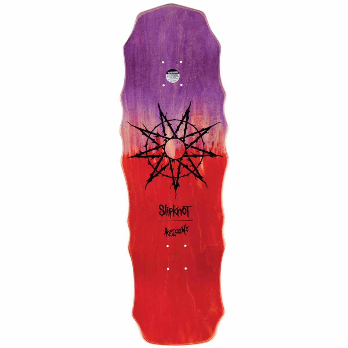 Welcome Slipknot Tribal S on Widow 10.0 Skateboard Deck Top