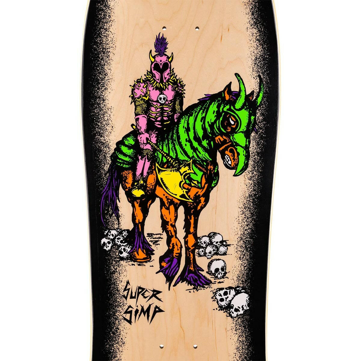 Welcome - Super Simp on Early Grab 10.0 Skateboard Deck.